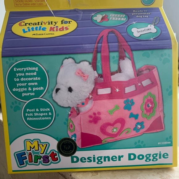 Creativity for Kids Designer Doggie Decorate & Play Plush Toy & Carrier Purse - Picture 2 of 3